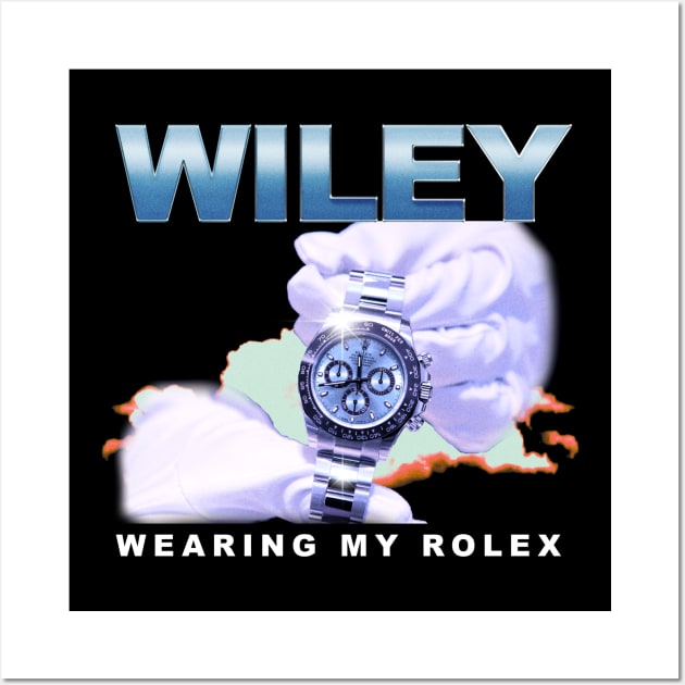 Wiley Wearing My Rolex Wall Art by Karyljnc